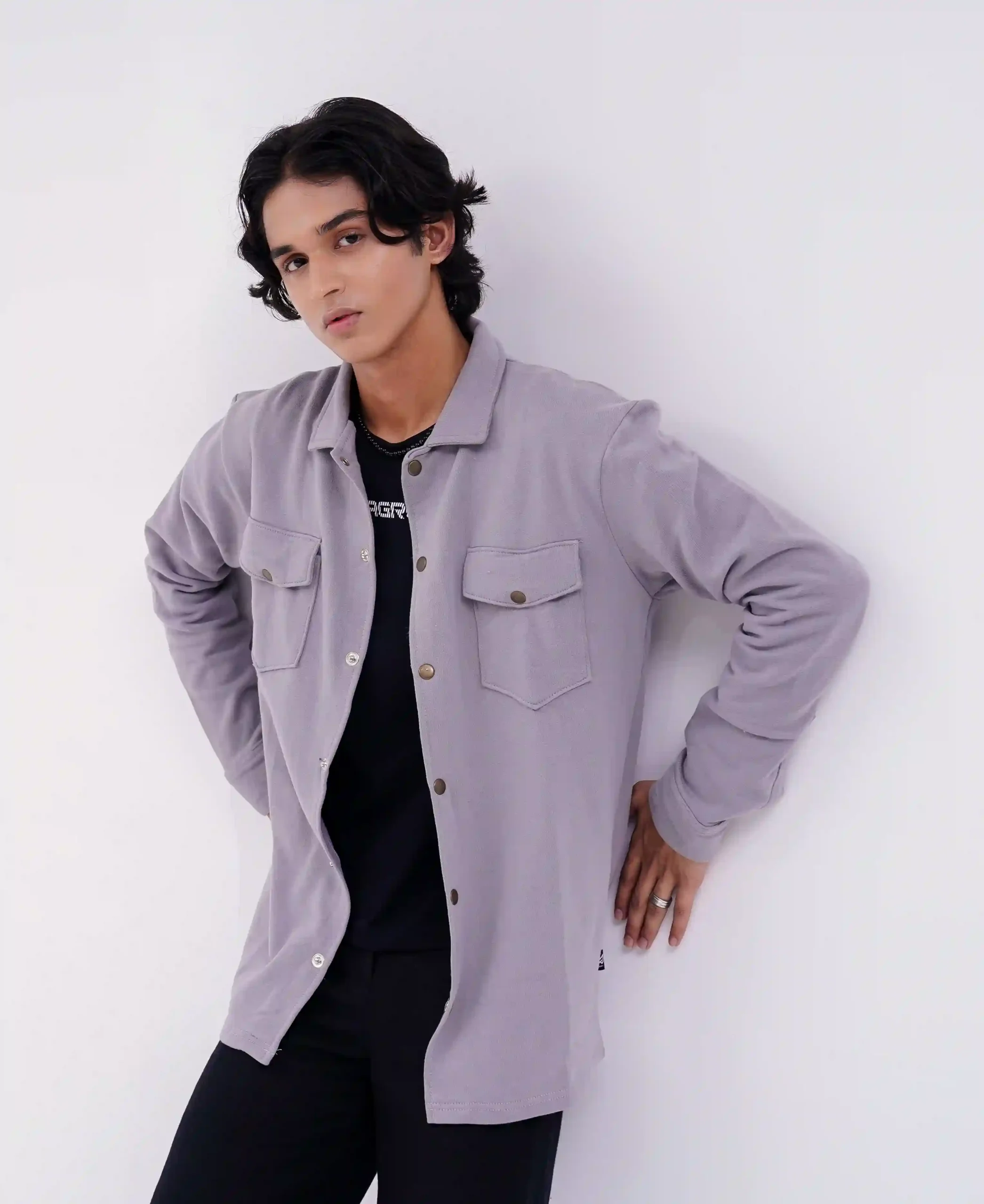 Shacket Light Grey - Image 2