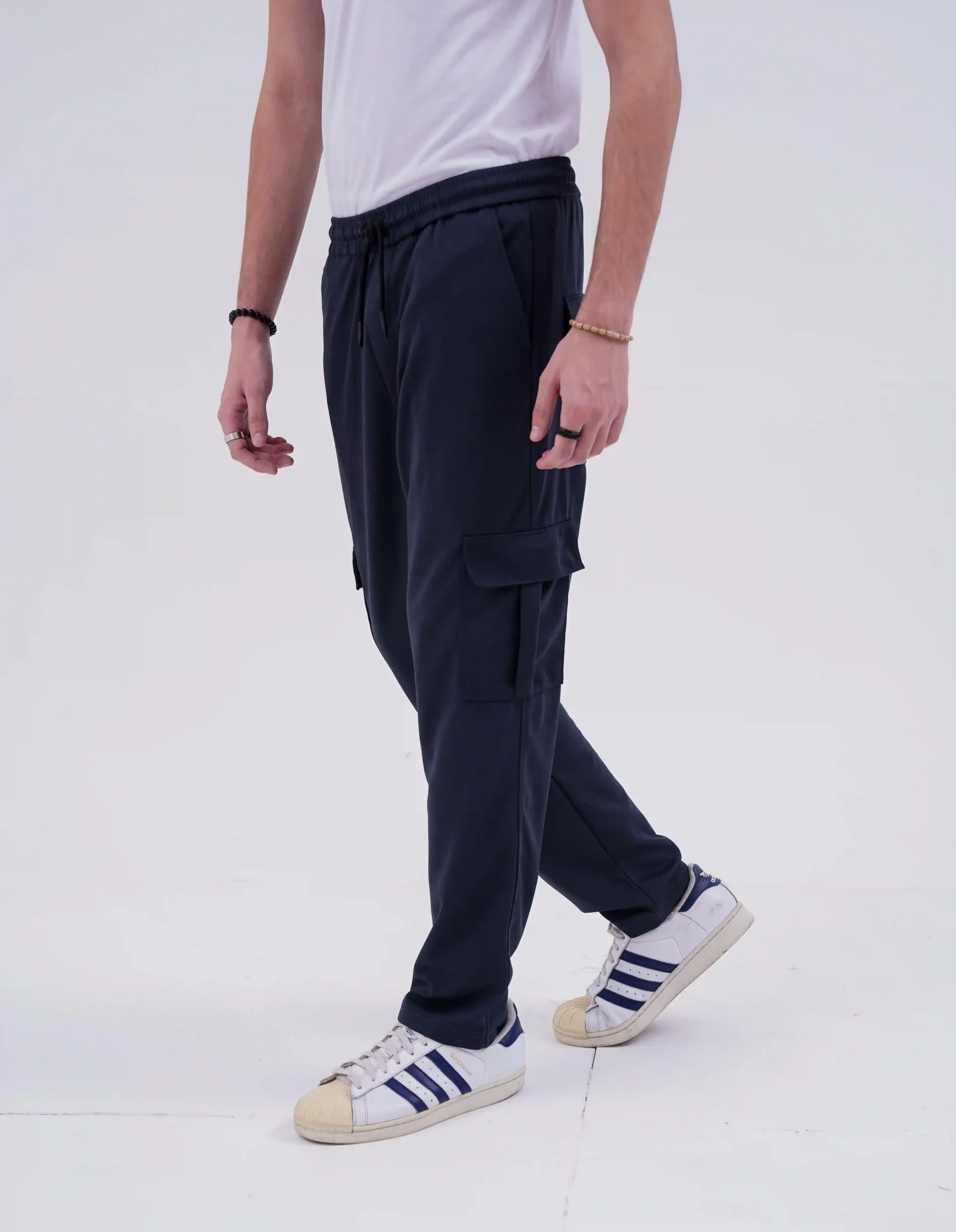 Baggy Cargo Trouser - Charcoal - Image 2