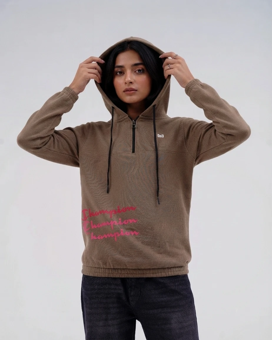 Classic Champion Hoodie - Brown