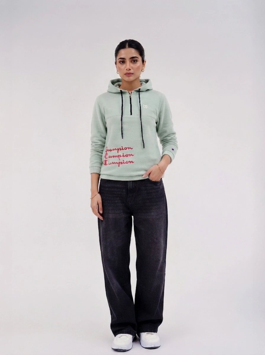 Classic Champion Hoodie - Mint Green