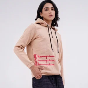 Classic Champion Hoodie - Nude