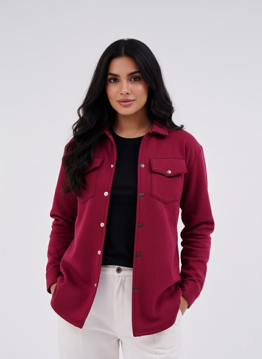 Shacket Maroon