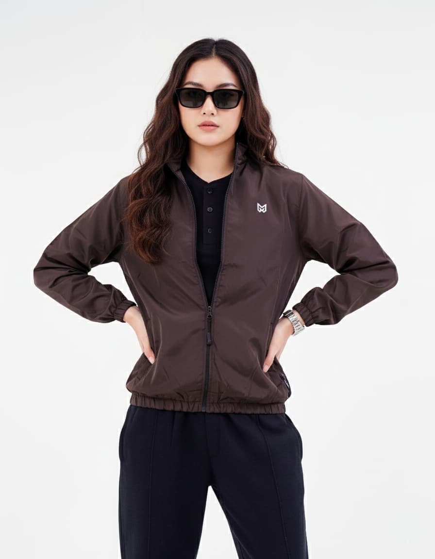 Brown Wind breaker Jacket - MARX - Image 2