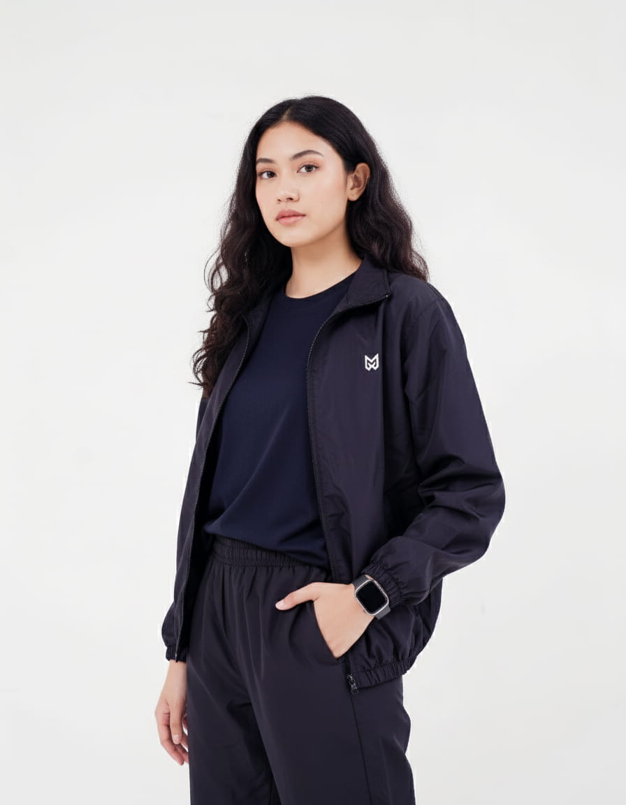 Black Wind breaker Jacket - MARX - Image 2
