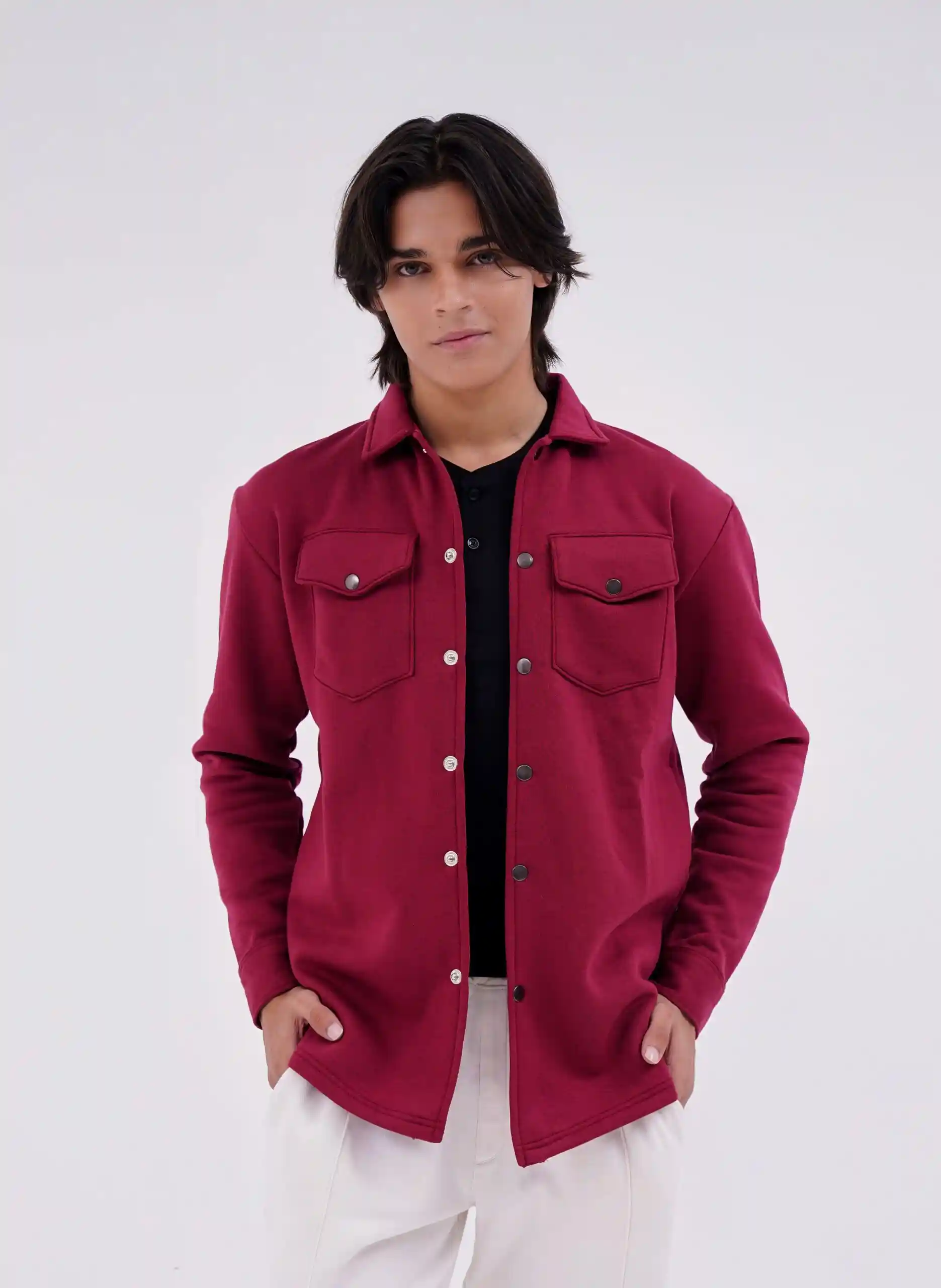 Shacket Maroon