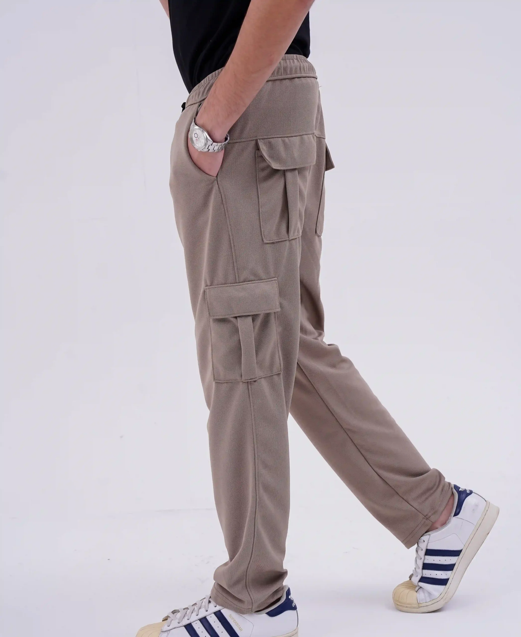 Baggy Cargo Trouser - Beige