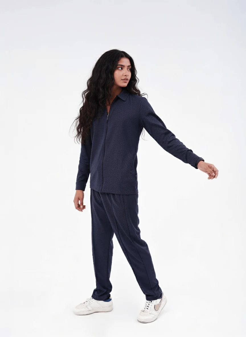 Zip Flow Co-ord Set Blue - Image 2
