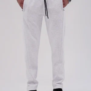 Front plate fleece trouser - Off White