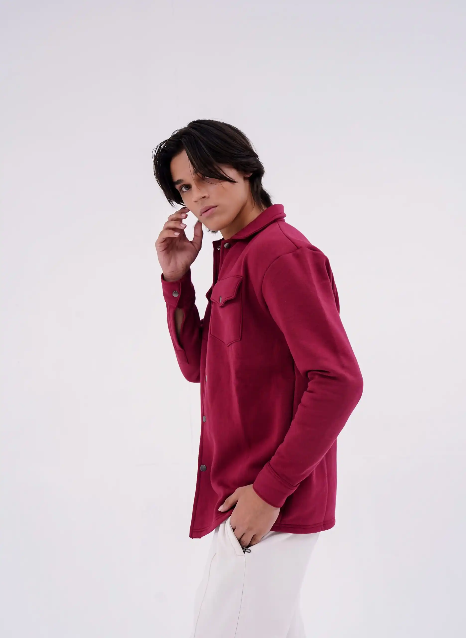 Shacket Maroon - Image 2