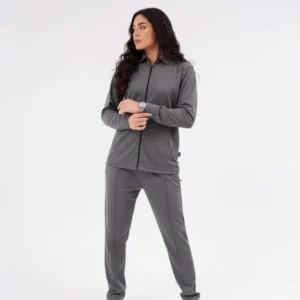 Zip Flow Co-ord Set Grey