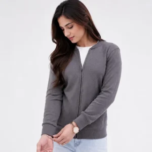 Formal Bomber Jacket - Light Grey