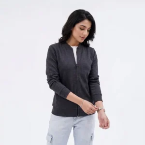 Formal Bomber Jacket - Grey