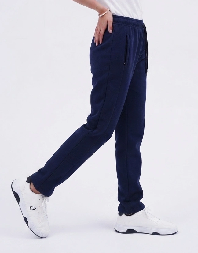 Front plate fleece trouser - Blue - Image 2