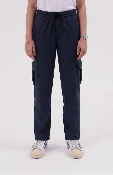 Baggy Cargo Trouser - Charcoal - Image 3