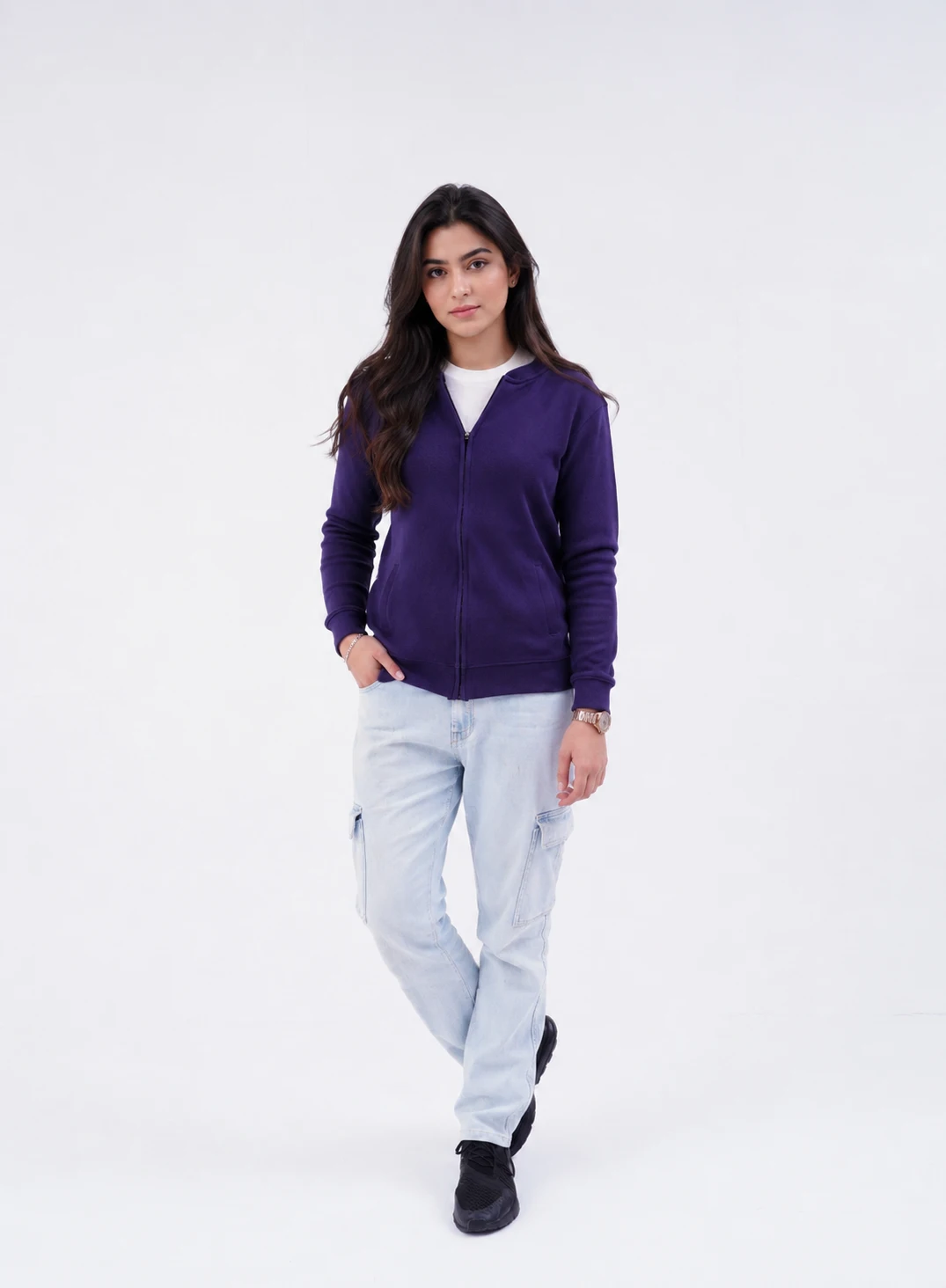 Formal Bomber Jacket - Voilet