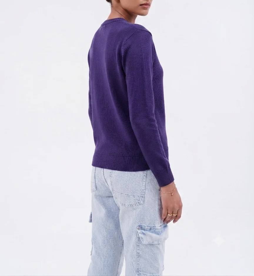 Formal Bomber Jacket - Voilet - Image 3
