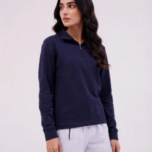 Half Zip Jumper - Blue